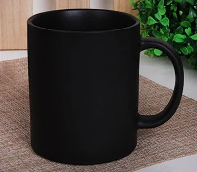 키친필 일자 머그컵 무광블랙 360ml 12온스