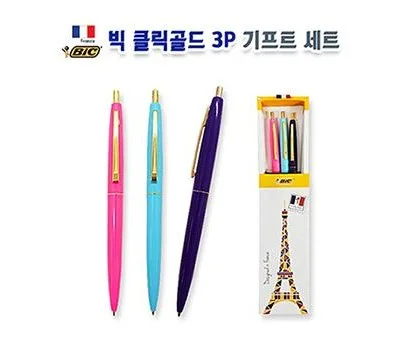 BiC 클릭골드 3P 기프트세트