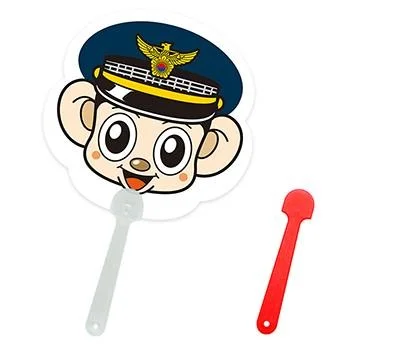 포순이 자유형 팬시 2컬러 부채