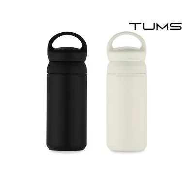 텀스 무지 핸들 파우더 진공 스텐텀블러 350ml 2색