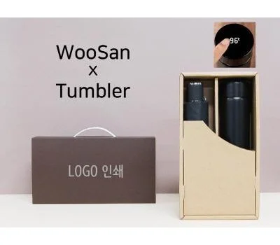 가르시아3단심플수동우산스마트온도계텀블러세트