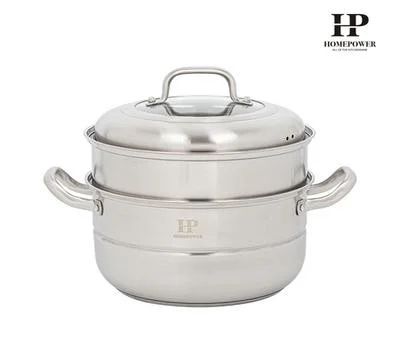 홈파워  올 스테인레스 2단 찜냄비 26cm