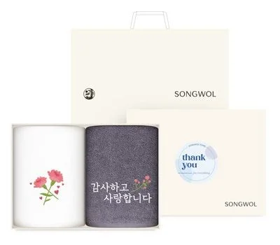 송월타올 건강 행복 카네이션 타올 2P세트