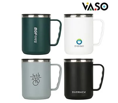 바쏘 아워 스텐 이중구조 머그 450ml