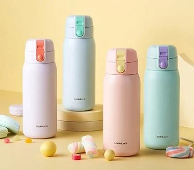 락앤락 코튼캔디 원터치텀블러370ml