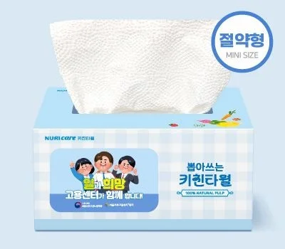 누리케어 절약형 키친타월 70매 스티커부착형
