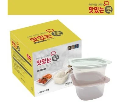 맛있는쿡 집밥 밀폐용기 2종 선물세트