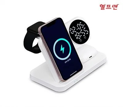 헬프맨 올인원 시계고속무선충전기(갤럭시애플워치...